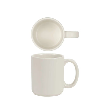 Tuxton MWM-1202 TuxTrendz Malibu China Coffee Mug, 12 oz., White, 24/Case - Default Title