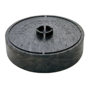 HS Inc. NHS1004- Charcoal Polyethylene Tortilla Server, 7" Diameter, Black, 12/Case - Default Title