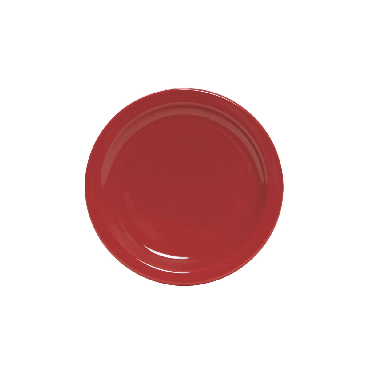 Tuxton NQA TuxCare Healthcare China Plate, Red - 7 1/4"