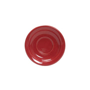 Tuxton NQE-054 TuxCare Healthcare China Saucer, 5 1/2" Diameter, Red, 36/Case - Default Title