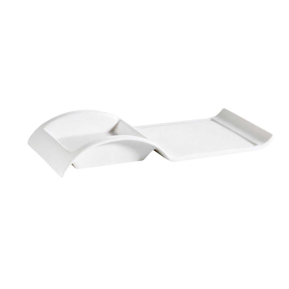 CAC China PLT-10 Porcelain Platter, 5" x 10", Ivory, 12/Case - Default Title