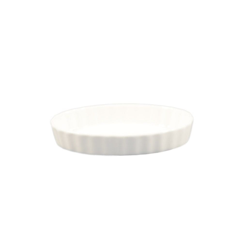 CAC China QSV Serving Dish, 1" High, White, 36/Case - 6"