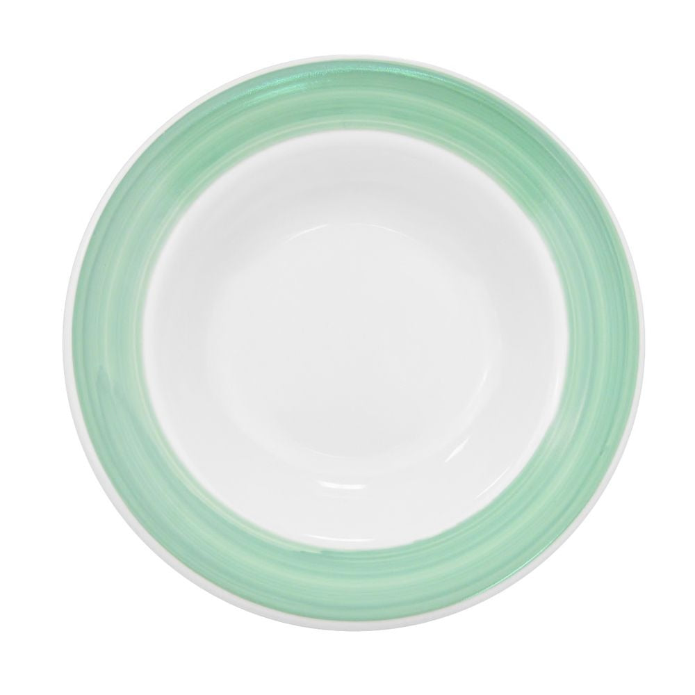 CAC China R-115-G Rainbow Stoneware Pasta Bowl, 24 oz., 12/Case - Default Title