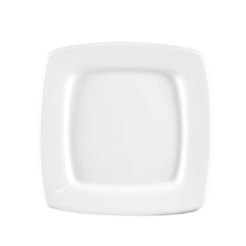 CAC China RCN-S16Q Clinton Colorful Porcelain Plate, 10 1/2" x 10 1/2", 12/Case - Default Title
