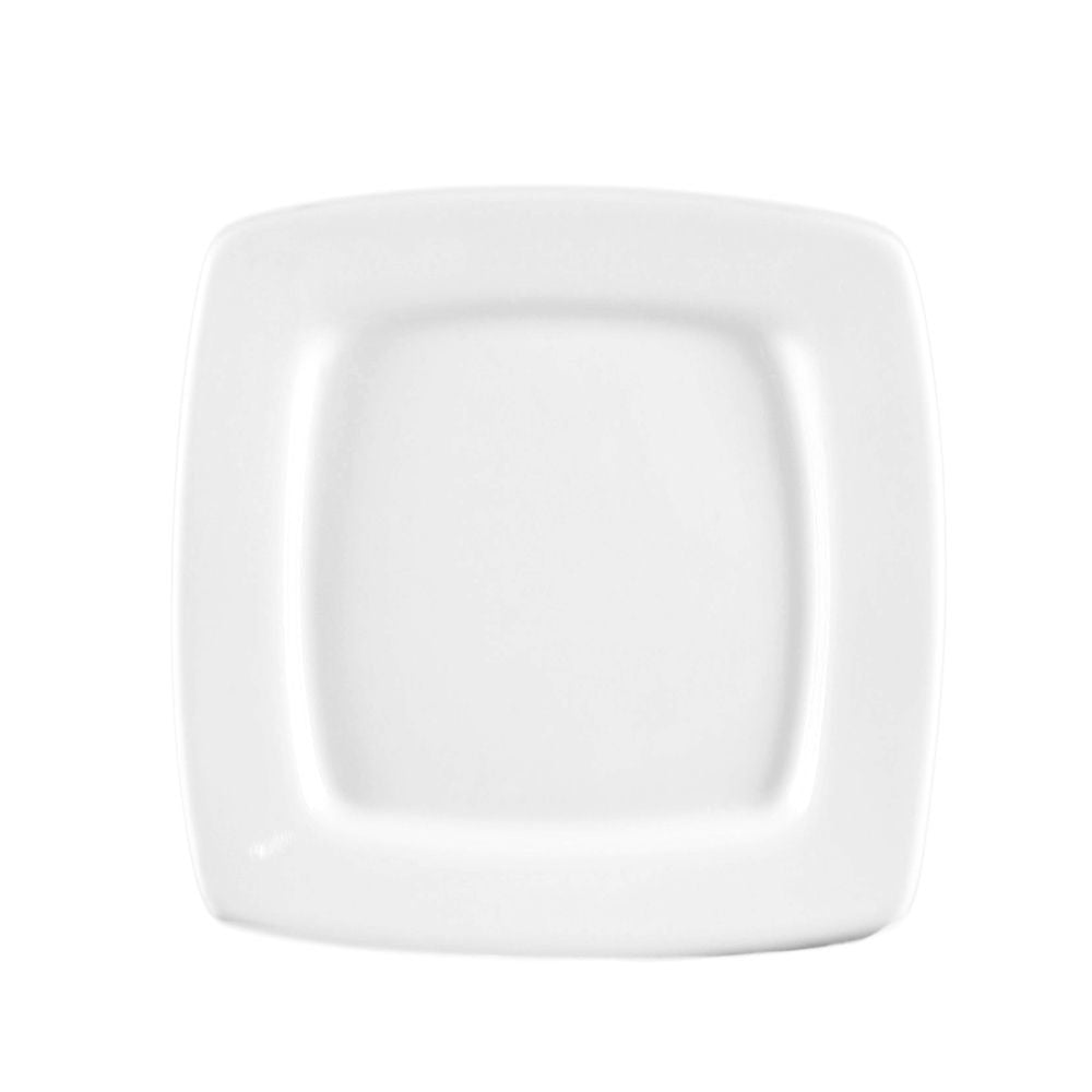 CAC China RCN-S5Q Clinton Colorful Porcelain Plate, 6" x 6", 36/Case - Default Title