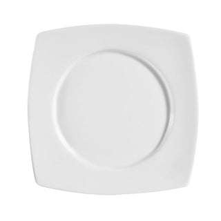 CAC China RCN-SQ16 Clinton Colorful Porcelain Plate, 10 1/2" x 10 1/2", 12/Case - Default Title