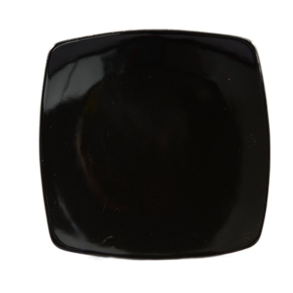 CAC China R-FS21-BLK Clinton Colorful Stoneware Plate, 11 7/8" x 11 7/8", Black, 12/Case - Default Title
