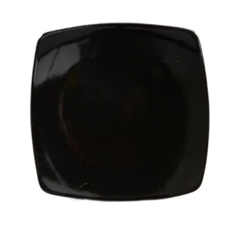 CAC China R-FS21-BLK Clinton Colorful Stoneware Plate, 11 7/8" x 11 7/8", Black, 12/Case - Default Title
