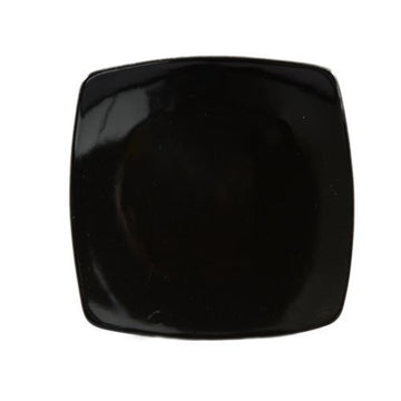 CAC China R-FS6-BLK Clinton Colorful Stoneware Plate, 6 7/8" x 6 7/8", Black, 36/Case - Default Title