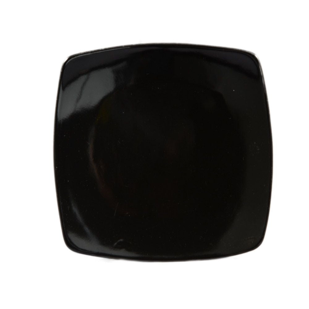 CAC China R-FS8-BLK Clinton Colorful Stoneware Plate, 8 7/8" x 8 7/8", Black, 24/Case - Default Title