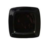 CAC China R-S8Q-BLK Clinton Colorful Stoneware Plate, 8 7/8" x 8 7/8", Black, 24/Case - Default Title