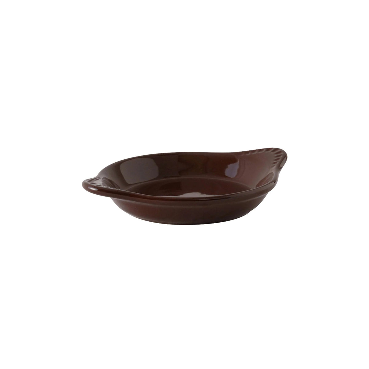 Tuxton Accessories Decorated China Shirred Egg Dish, 9 oz., 12/Case - Brown