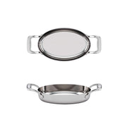 Tuxton RTVH DisplayTux Stainless Steel Roasting Pan, Silver - 22 oz.