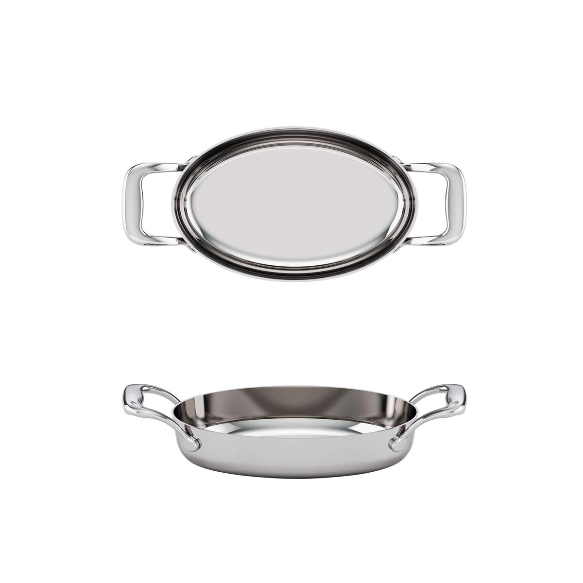 Tuxton RTVH DisplayTux Stainless Steel Roasting Pan, Silver - 22 oz.