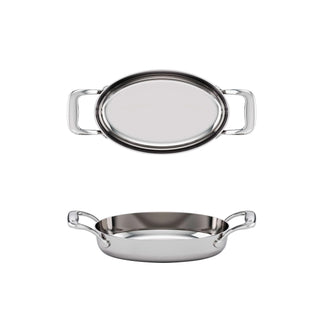Tuxton RTVH DisplayTux Stainless Steel Roasting Pan, Silver - 22 oz.
