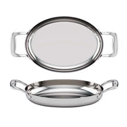 Tuxton RTVH DisplayTux Stainless Steel Roasting Pan, Silver - 60 oz.