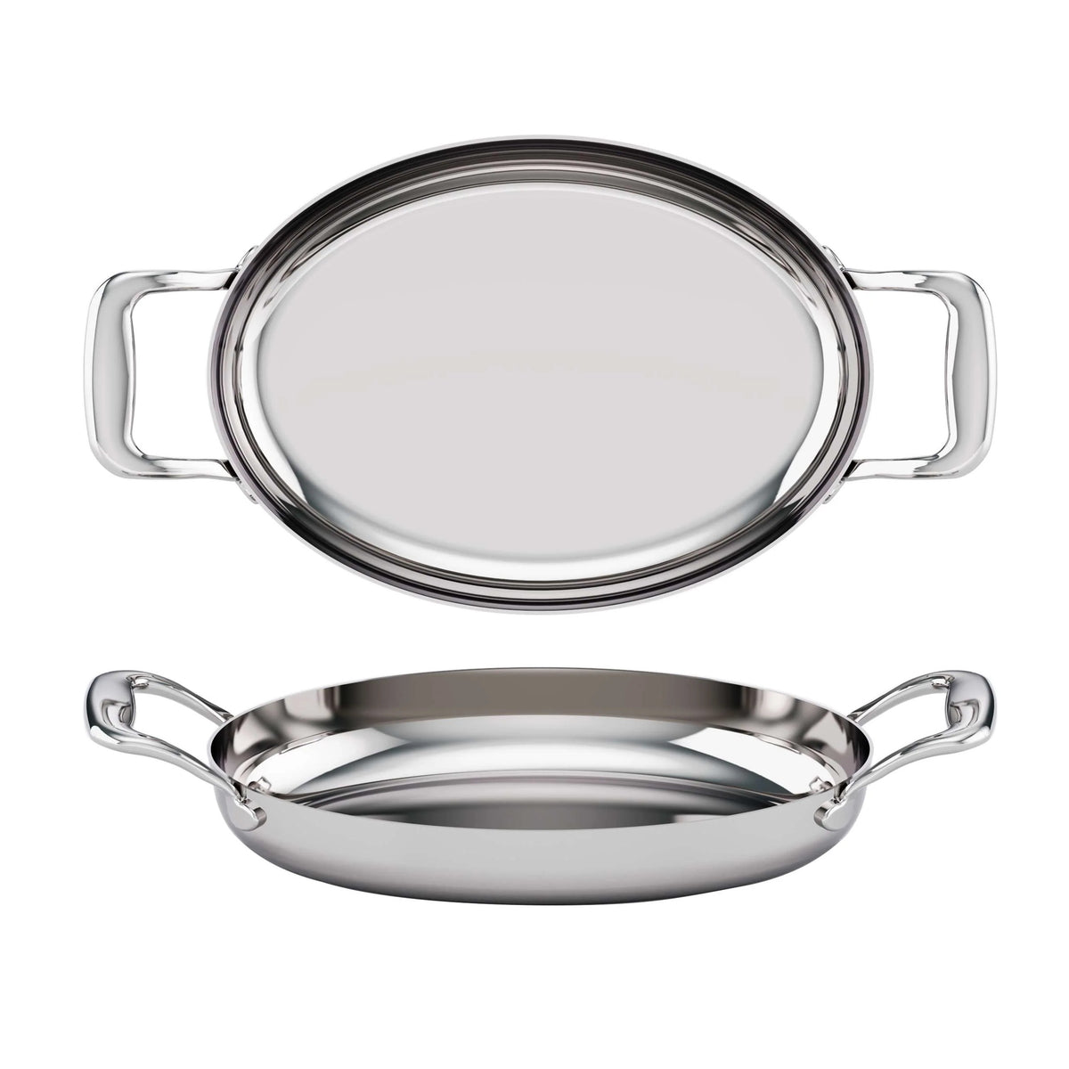 Tuxton RTVH DisplayTux Stainless Steel Roasting Pan, Silver - 60 oz.