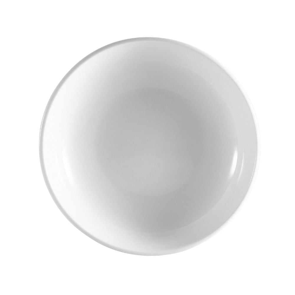 CAC China SAL Clinton Super White Porcelain Salad Bowl - 1.9375 qt.
