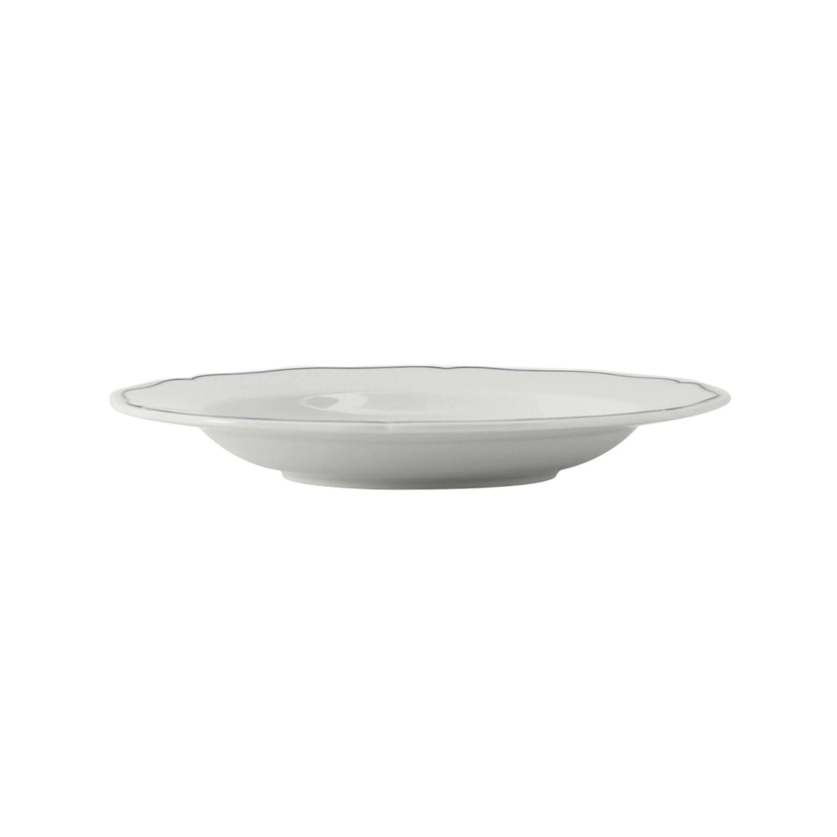 Tuxton Charleston China Pasta Bowl, 17 oz., 12/Case - Blue White