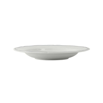Tuxton Charleston China Pasta Bowl, 17 oz., 12/Case - Blue White