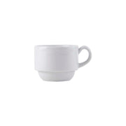 Tuxton Charleston China Espresso Cup, 3 oz., 36/Case - Bright White White