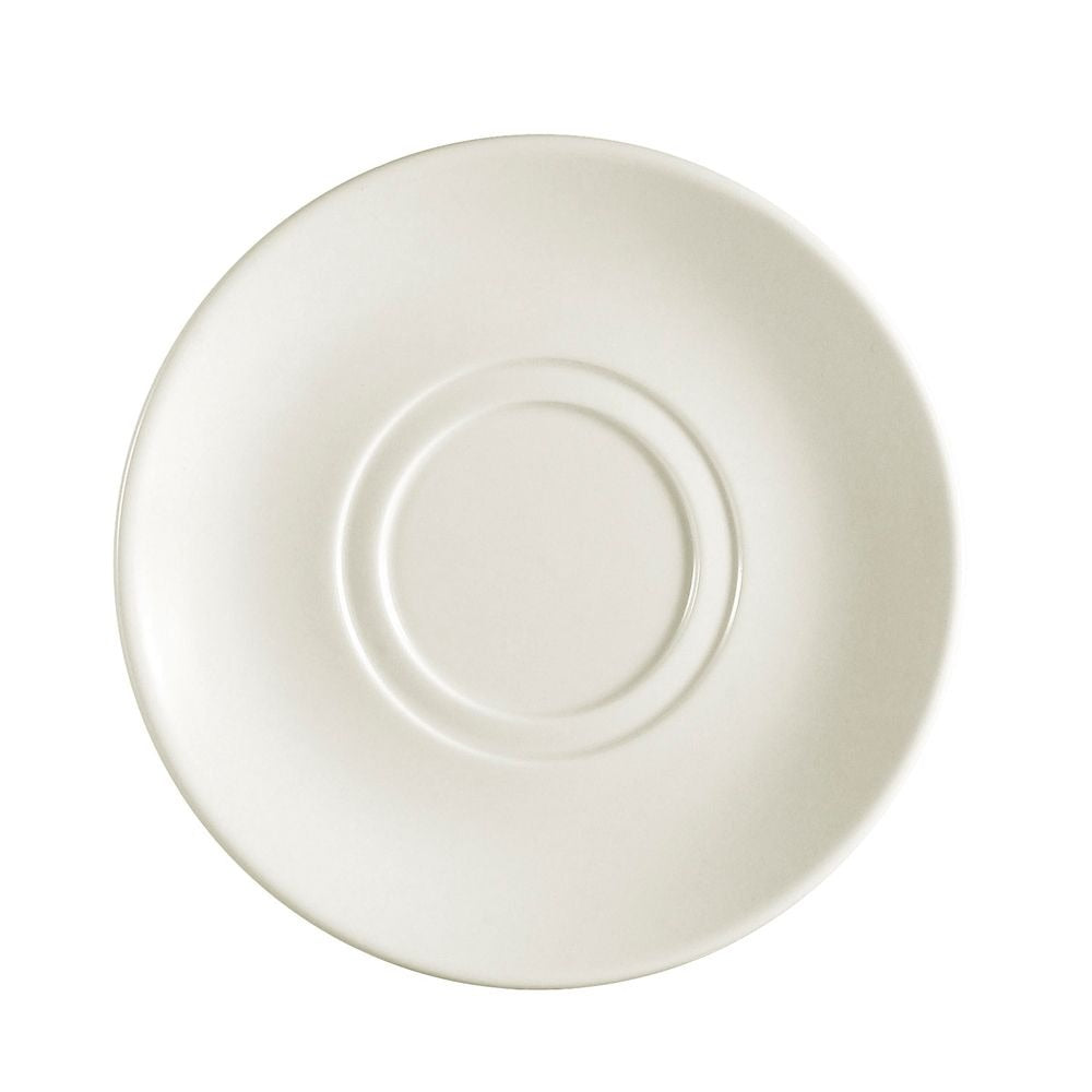 CAC China SMG-2 Rolled Edge Saucer, 7" Diameter, Ivory, 36/Case - Default Title