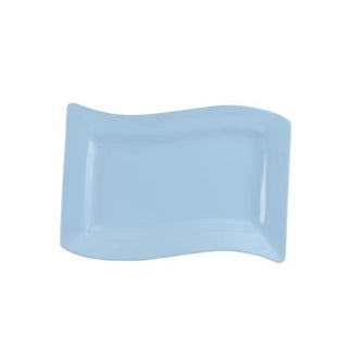 CAC China SOH-14-LBU Soho Colorful Stoneware Platter, 8 7/8" x 13 1/2", Blue, 12/Case - Default Title