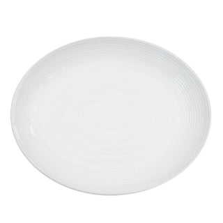 CAC China TGO-13C Tango Bone White Porcelain Platter, 9 1/4" x 11 1/2", 12/Case - Default Title