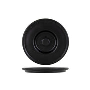 Tuxton TuxTrendz Zion China Server Lid, 6 5/8" Diameter, 12/Pack - Black