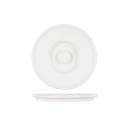 Tuxton TuxTrendz Zion China Server Lid, 6 5/8" Diameter, 12/Pack - White