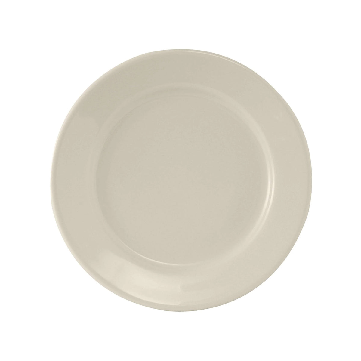 Tuxton TRE-053 Reno / Nevada China Plate, 13 1/8" Diameter, Ivory, 6/Case - Default Title