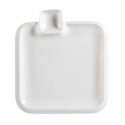 CAC China TRY-SQ9 Party Collection Porcelain Plate, 8" x 9", White, 24/Case - Default Title