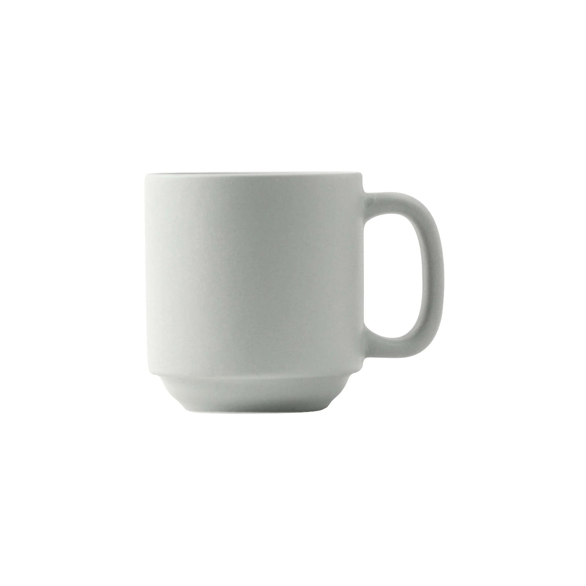 Tuxton TuxTrendz Zion China Mug, 11 oz., 24/Case - Gray