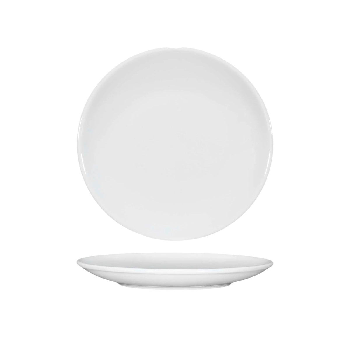 Tuxton VPA-121 Florence China Plate, 12.128" Diameter, White, 12/Case - photo 2