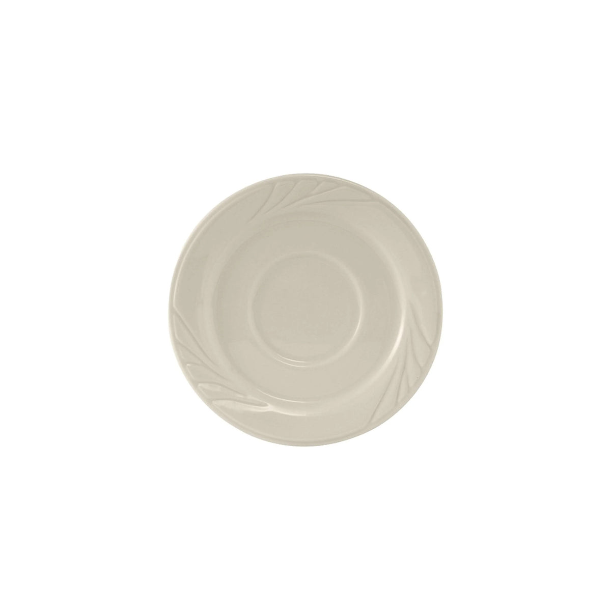 Tuxton YEE-054 Monterey China Saucer, 5 1/2" Diameter, Ivory, 36/Case - Default Title