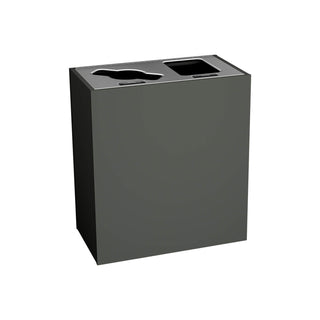 Busch Systems Aristata Composite Waste Receptacle, 30 gal., Black - Slate