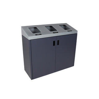 Busch Systems 101501 Summit Waste Receptacle, 45 gal., Gray - Default Title