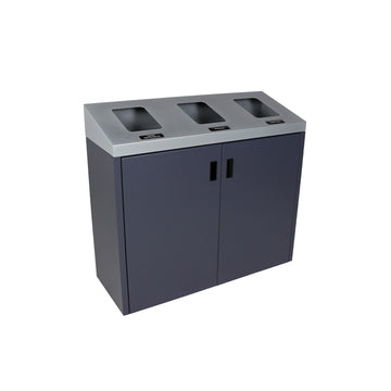 Busch Systems 101501 Summit Waste Receptacle, 45 gal., Gray - Default Title