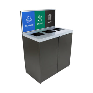 Busch Systems 208425 Sessanta Composite Waste Receptacle, 69 gal., Black - Default Title