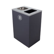 Busch Systems 104013 Spectrum Powder Coated Steel Decorative Trash Can, 32 gal., Gray - Default Title