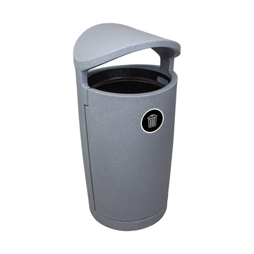 Busch Systems Euro LDPE Plastic Waste Receptacle, 36 gal. - Gray