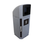 Busch Systems Octo Recyclables Receptacle, 32 gal. - Black Gray