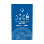 Busch Systems 111576 Expression Recycling Sign, 15 3/8" Wide, Blue - Default Title