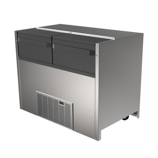 Delfield NLFACP Stainless Steel Beverage Cooler, 32" High, 115V - 12 Milk Crates 18.5 cu. ft.