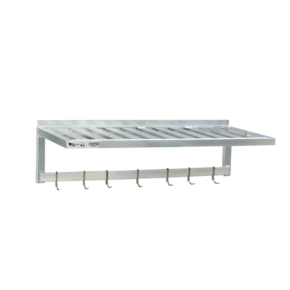 New Age Industrial Aluminum Wall Shelf, 20" Wide, Silver - 600 lb.