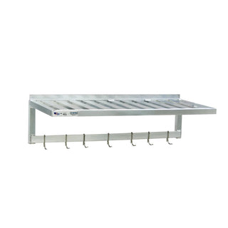 New Age Industrial Aluminum Wall Shelf, 20" Wide, Silver - 600 lb.