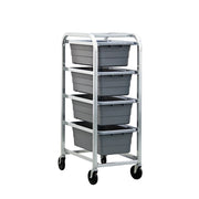 New Age Industrial Aluminum Lug Rack, Silver - 200 lb.