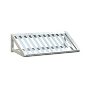 New Age Industrial 97102 Aluminum Wall Shelf, 21" x 48", Silver - Default Title