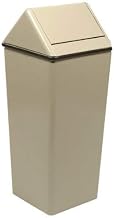 Witt Industries 1411HTAL Indoor Waste Watcher Swing Tops Receptacle, Almond Finish