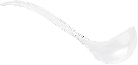 TableCraft 11445 Ladle, 6.5 oz., 12" x 3-7/8" x 3-1/4", polystyrene, Clear, 12 Each per case